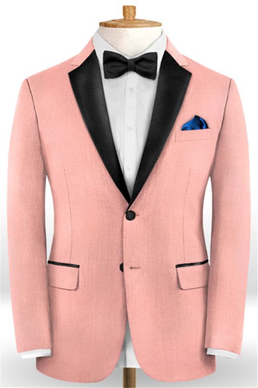 Mens Pink 2-Piece Prom Suit |  Custom Mens Two-Piece Suit