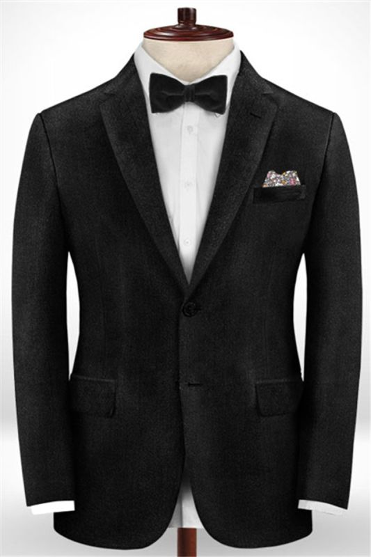 Finn Black Blend Business Mens Suit |  Slim Fit Tuxedo Set of 2