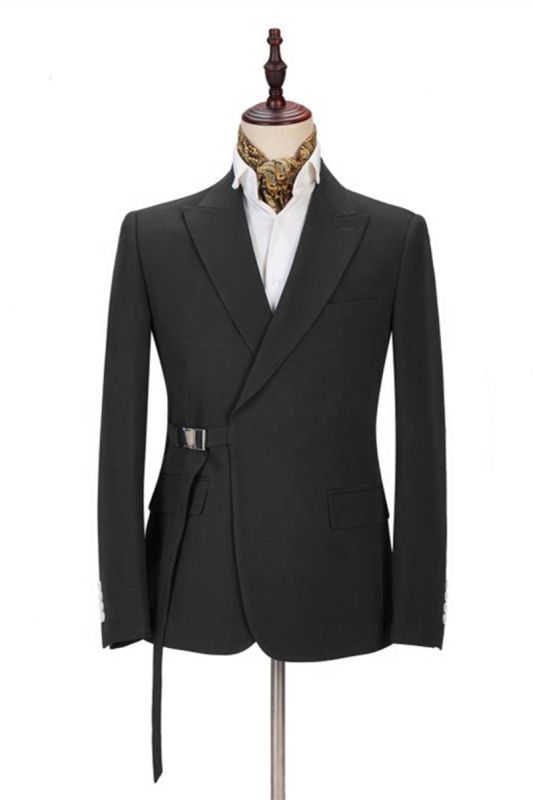 Classic Mens Formal Suit Online | Peak Lapel Buckle Button Suit for Men