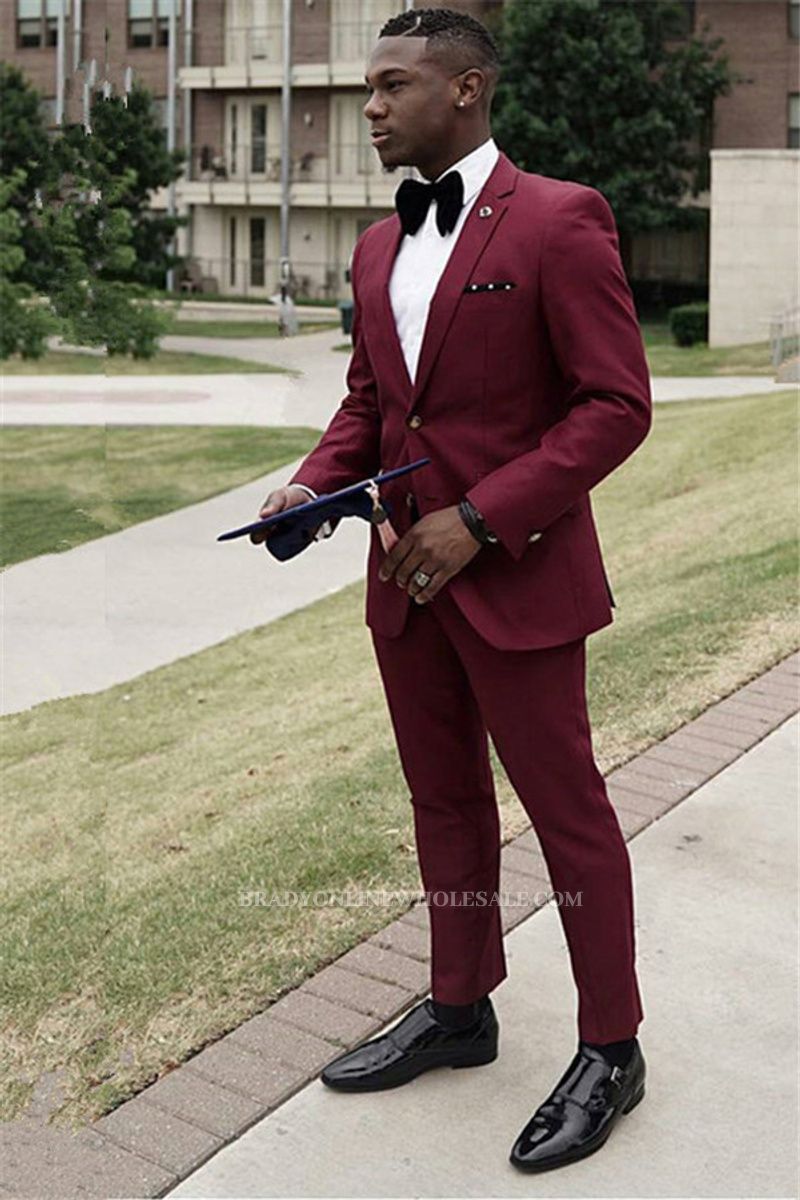 Taylor Formal Burgundy Slim Fit Two Piece Mens Suit Online