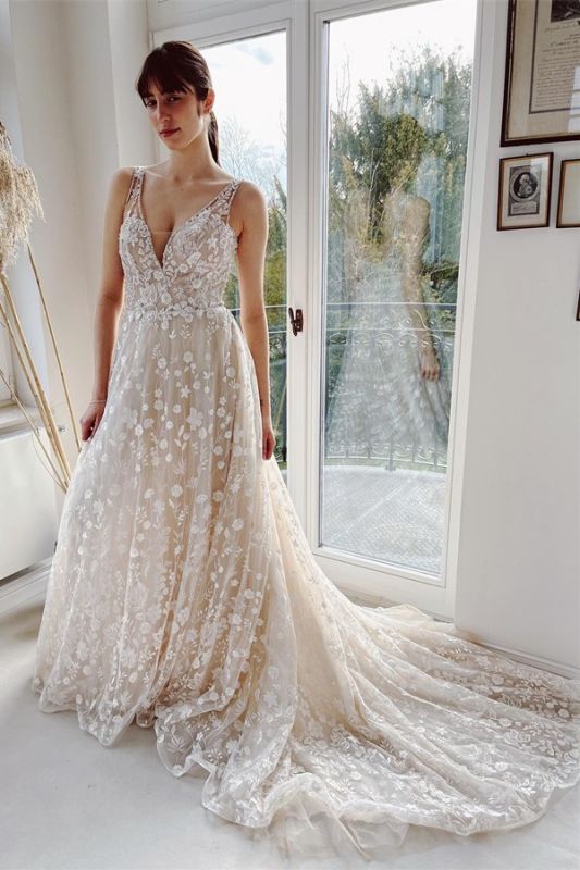 Modern Wedding Dresses A Line Lace | Wedding dresses