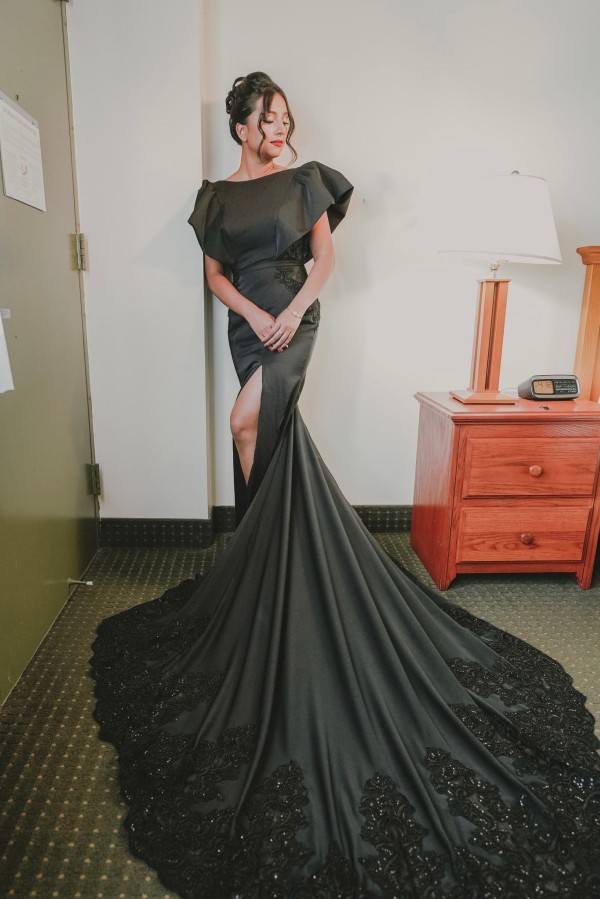 Designer Wedding Dresses Black | Mermaid wedding dresses lace