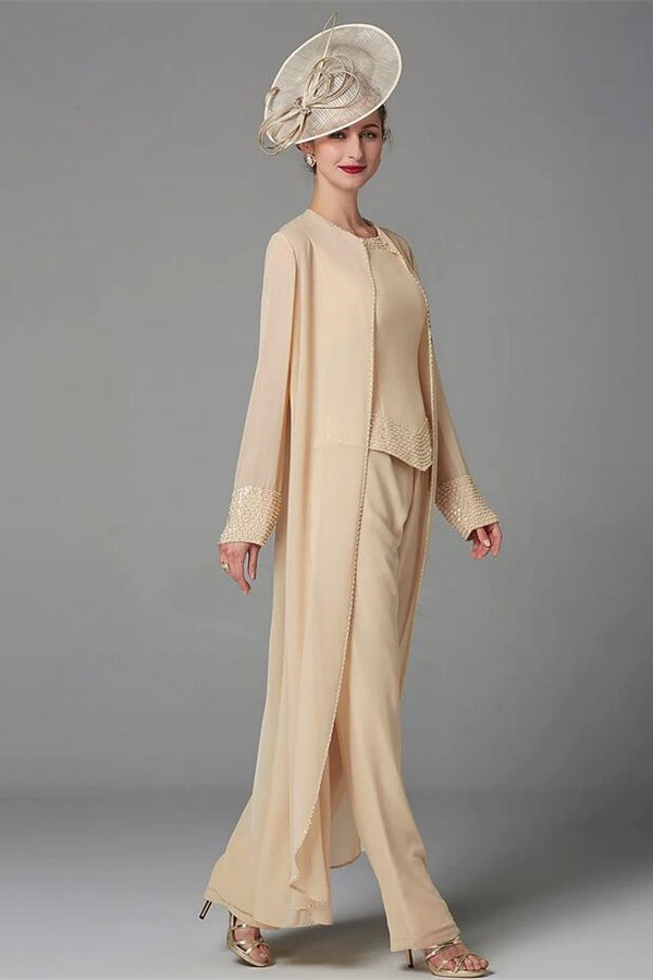 Elegant Cheap Mother of the Bride Dress | Jumpsuit 3-Piece Dress