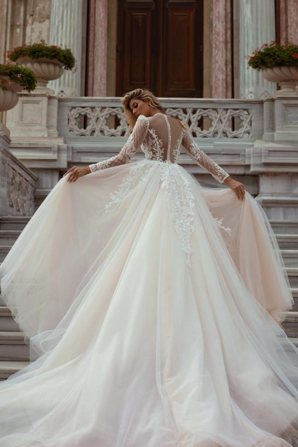 Beautiful Wedding Dresses A Line Lace | Wedding dresses with sleeves