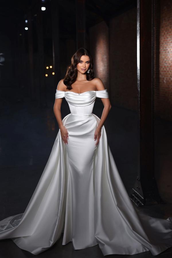 Simple Wedding Dresses Satin | Wedding dresses A line