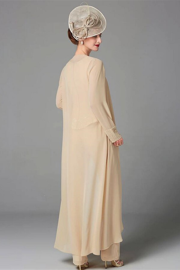 Elegant Cheap Mother of the Bride Dress | Jumpsuit 3-Piece Dress