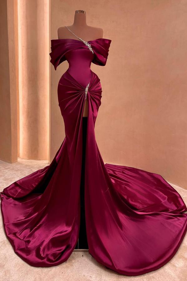 Fuchsia Long Evening Dress | Glitter Prom Dress