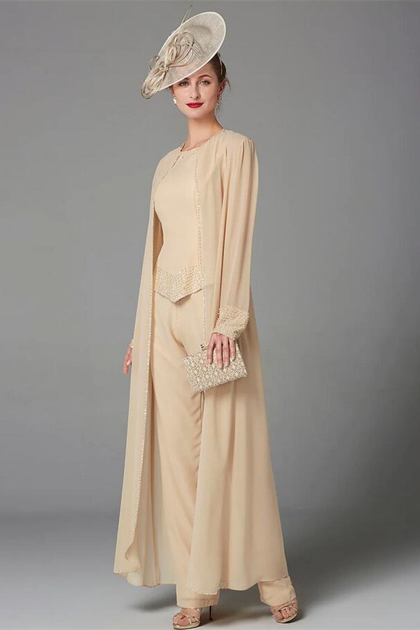 Elegant Cheap Mother of the Bride Dress | Jumpsuit 3-Piece Dress