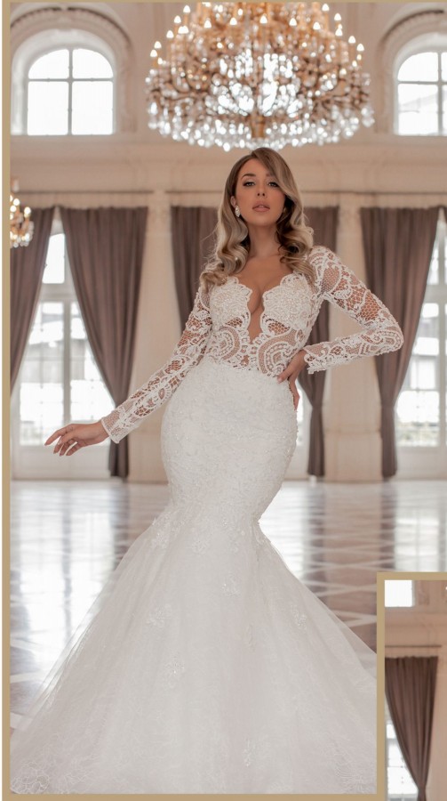 Gorgeous Wedding Dresses with Sleeves | Wedding dresses mermaid lace