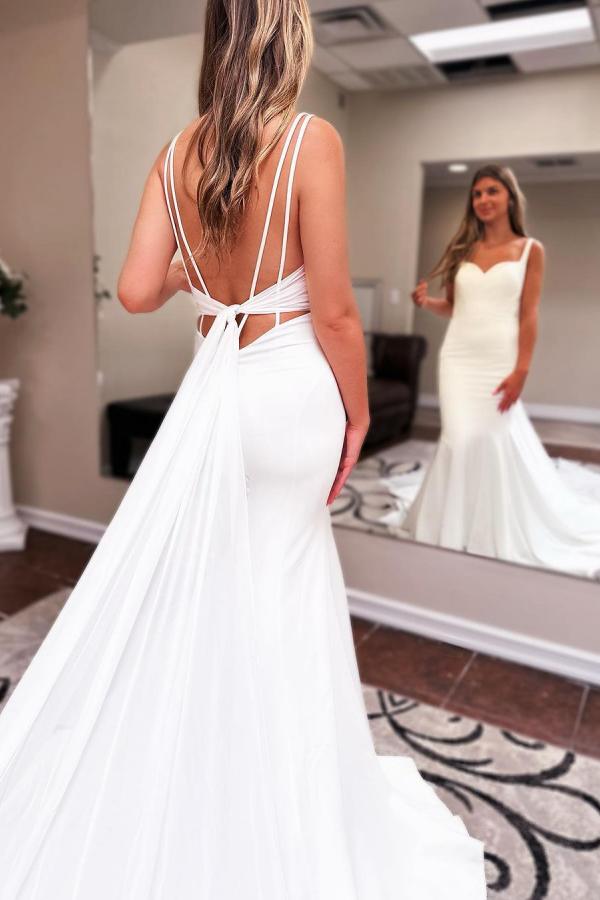 Elegant Wedding Dresses Satin | Mermaid Wedding Dresses Cheap