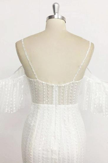 Bradyonlinewholesale Stylish Sleeveless V-Neck Ivory Wedding Dresses Spaghetti Straps Pearls Bridal Gowns On Sale_6