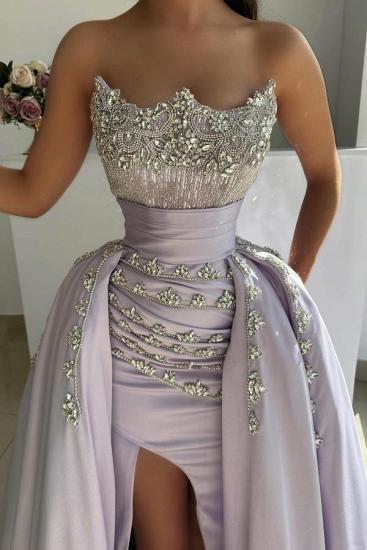 Lilac evening dress ball gowns long prom dresses with glitter_2