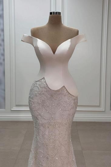 Elegant Prom Dresses Long White Evening Dresses with Lace_2