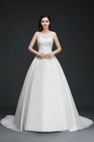 ANAHI | A-line Sweep Train Elegant Wedding Dress With Beading_1