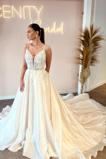 Elegant wedding dresses A line | Wedding dresses with lace