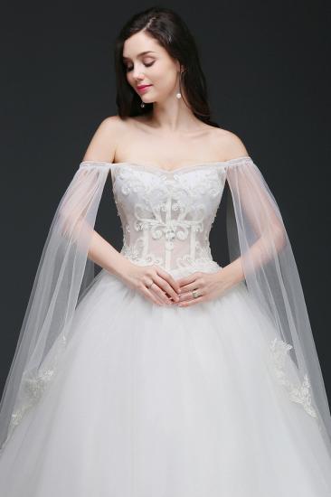 AMANI | Ball Gowns Straps Tulle Elegant Wedding Dresses with Appliques_5