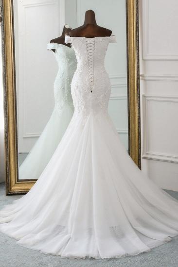 Bradyonlinewholesale Gorgeous Tulle Sweetheart Long Mermaid Wedding Dresses with Lace Online_2
