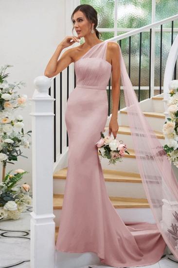 Designer Bridesmaid Dresses Cheap | Pink maid of honor dresses long_20