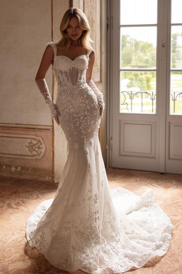 Beautiful Wedding Dresses Lace Mermaid Style Wedding Dresses Glitter
