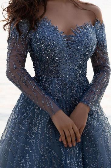 Luxury Evening Dresses Long Glitter | Homecoming Dresses With Sleeves_2