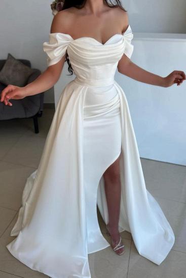 Sexy Wedding Dresses Cheap | Sheer Wedding Dresses A Line Satin