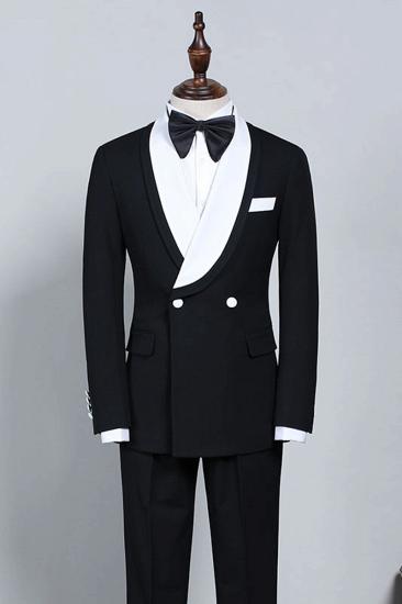 Clement's New Black and White Slim Fit Groom Custom Wedding Package