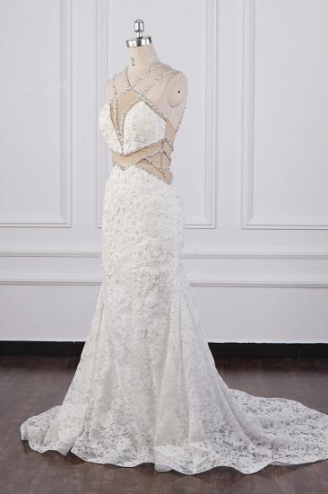 Bradyonlinewholesale Gorgeous Sleeveless Lace Beadings Wedding Dress Appliques Rhinestones Bridal Gowns Online_3