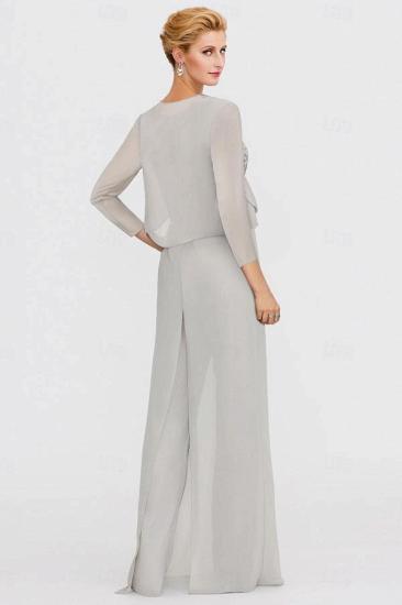 Mother of the Bride Pantsuit with Jacket Formal Pantsuits Long_6