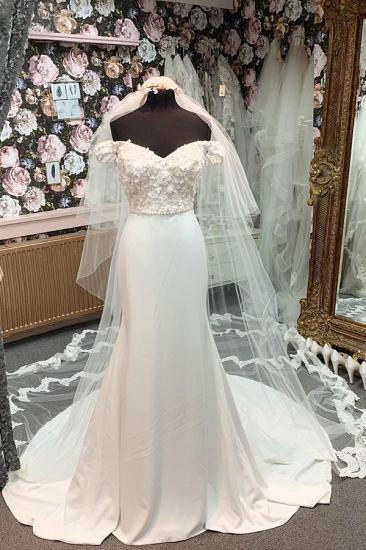 Vintage A-line white Sweetheart Column Wedding Dresses