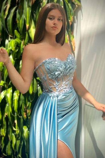 Blue evening dress long glitter | Prom dresses cheap_2