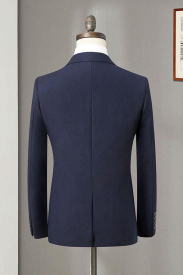 Vincent Navy Blue Notched Lapel Best Fit Mens Suit_2