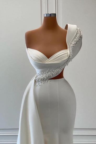 Elegant evening dresses with glitter | Prom dresses long white_2