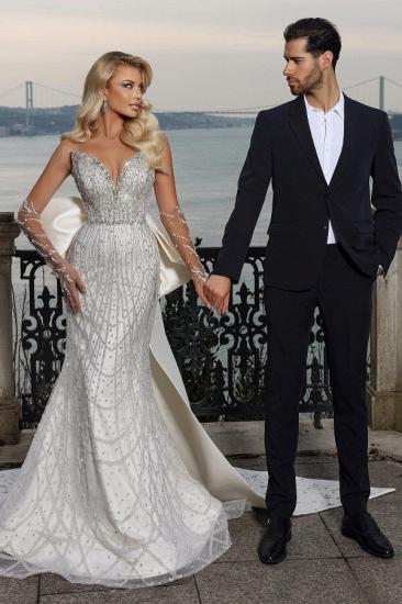 Extravagant wedding dresses with glitter | Mermaid wedding dresses lace_1