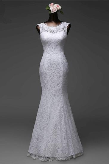 Bradyonlinewholesale Affordable Lace Jewel Sleeveless Mermaid Wedding Dresses Online_3