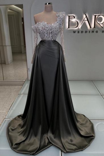Luxury Ball Gowns Long Glitter Evening Dresses Prom Dresses with Sleeves