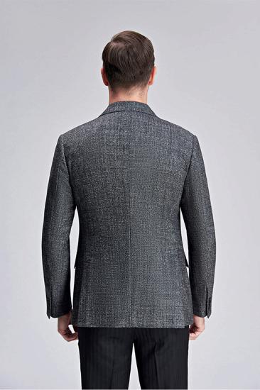 Mens Classic Grey Blazer Casual Business Jacket_4