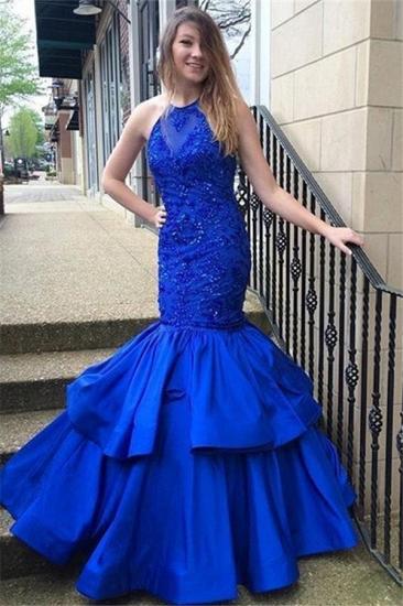 Royal Blue Prom Dresses | Sleeveless Mermaid Evening Gowns_1