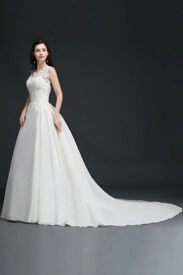 ANAHI | A-line Sweep Train Elegant Wedding Dress With Beading_4