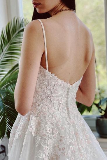 Beautiful Wedding Dresses A Line Lace | Wedding Dresses Cream Cheap_5