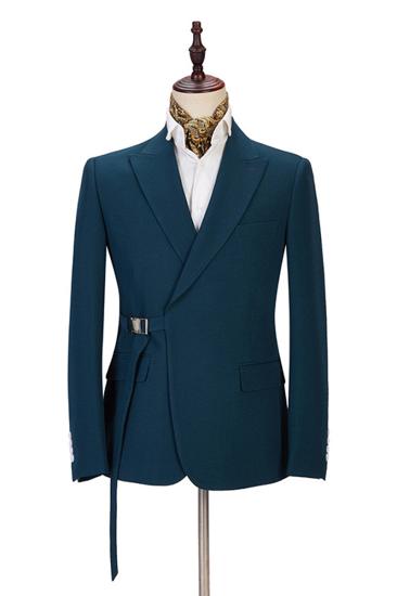 Alan Fashion Point Lapel Slim Fit Business Mens Suit