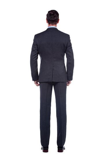 Premium Dark Grey Notched Lapel Mens Tailored Suit_3