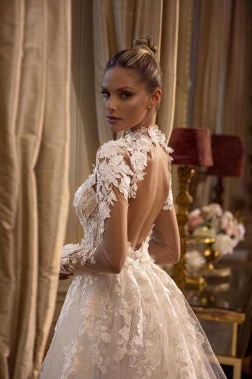 two Piece Wedding Dresses A Line Lace | Wedding dresses with sleeves_3
