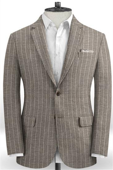 Trendy Striped Slim Fit Mens Suits Online | Latest Two Piece Business Tuxedos_1