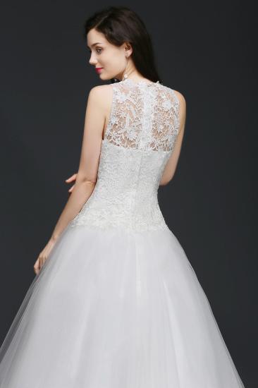 ANASTASIA | A-line High Neck Delicate Wedding Dress With Lace_2