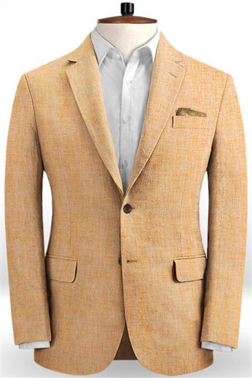 Causal Beach Linen Prom Suit | Latest Two Piece Blazer Mens Tuxedo_1