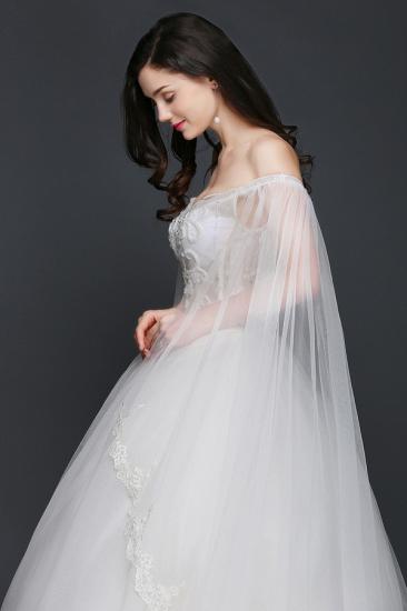 AMANI | Ball Gowns Straps Tulle Elegant Wedding Dresses with Appliques_3
