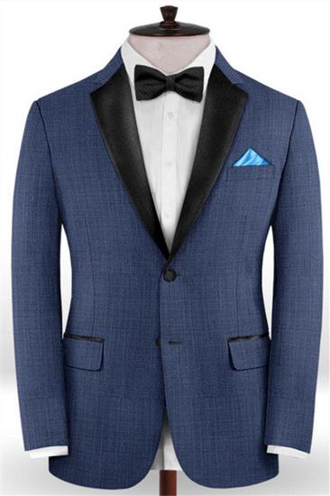 Trendy Blue Tailored Mens Suits | Latest Two Business Tuxedos_1