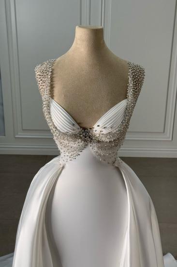 White Evening Dresses Long Cheap Ball Gowns With Glitter_2