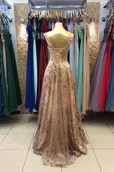 Sparkly Sequins Sweetheart  A-line Evening Prom Dress_2