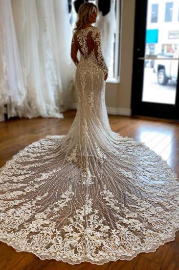 Luxury wedding dresses with sleeves | Wedding dresses mermaid  Lace_2